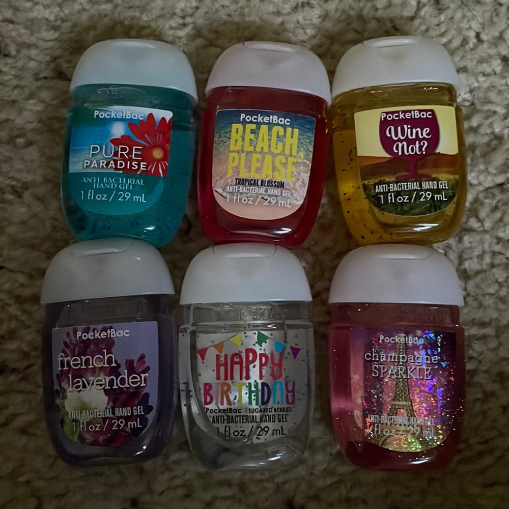 6 bath and body works hand sanitizers